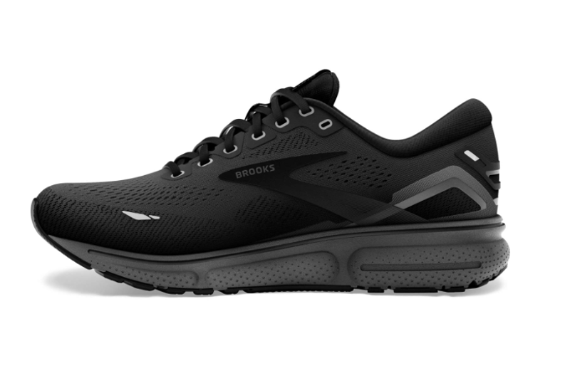Brooks Men's Ghost 15 2E WIDE - Black/Ebony-1